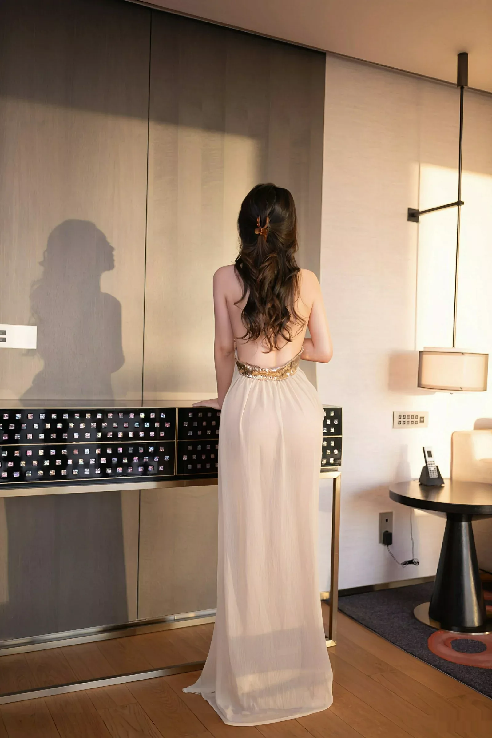 秀人集.com_[XiuRen秀人网]No.10619_模特唐安琪性感浅色薄纱服饰配超薄肉丝秀曼妙身姿完美诱惑写真81P