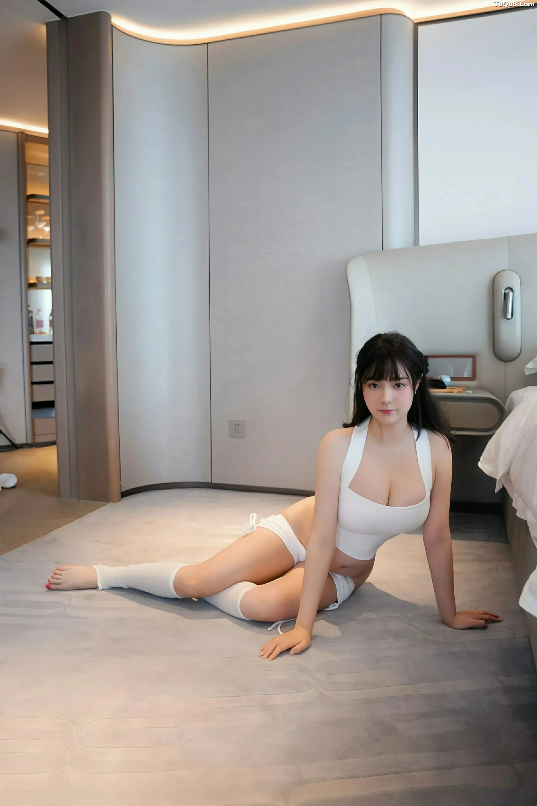 秀人集.com_[XiuRen秀人网]No.10808_模特软情健身房场景性感白色运动服配白丝袜秀曼妙身姿诱惑写真81P