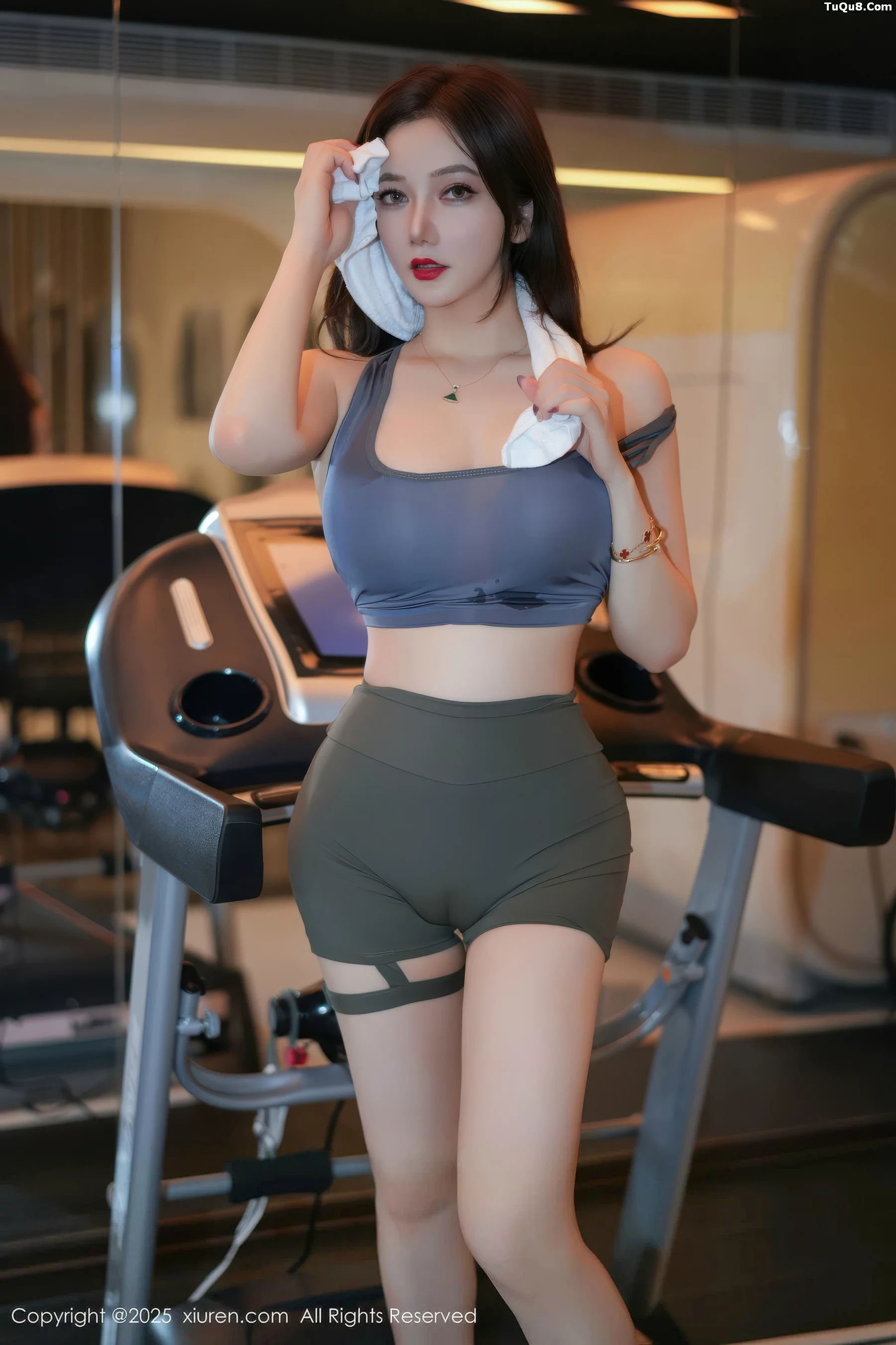 秀人集.com_[XiuRen秀人网]No.10950_女神心妍小公主健身房性感深色运动服秀丰满身材迷人诱惑写真52P