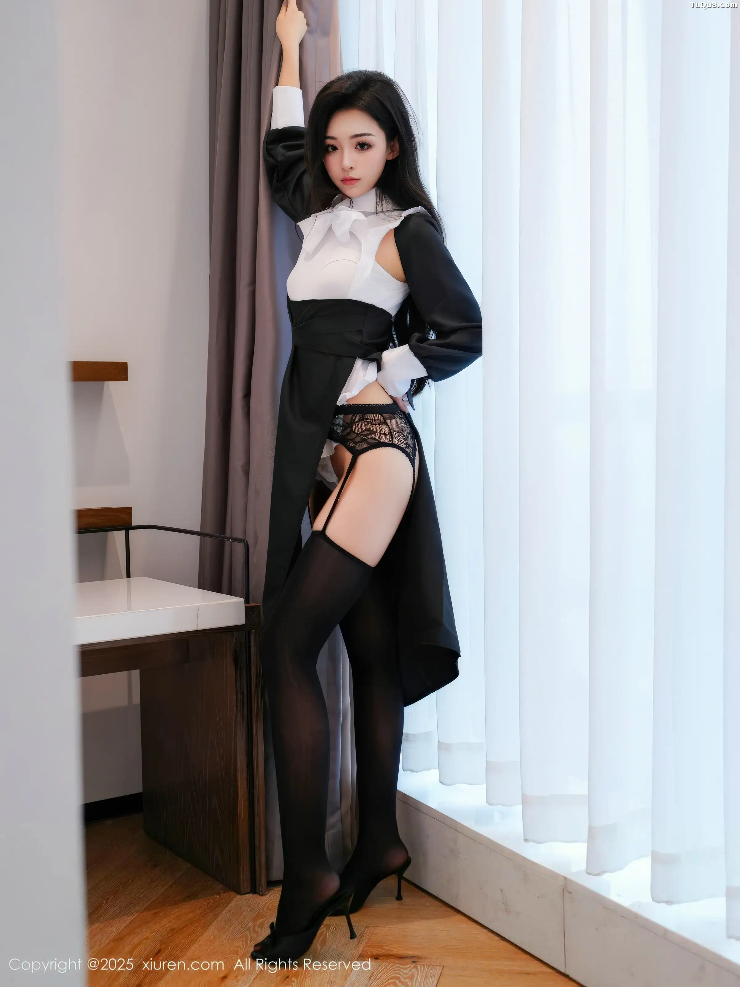 秀人集.com_[XiuRen秀人网]No.11059_模特白琮瑗性感黑白修女服饰配黑丝吊袜秀曼妙身姿撩人诱惑写真65P